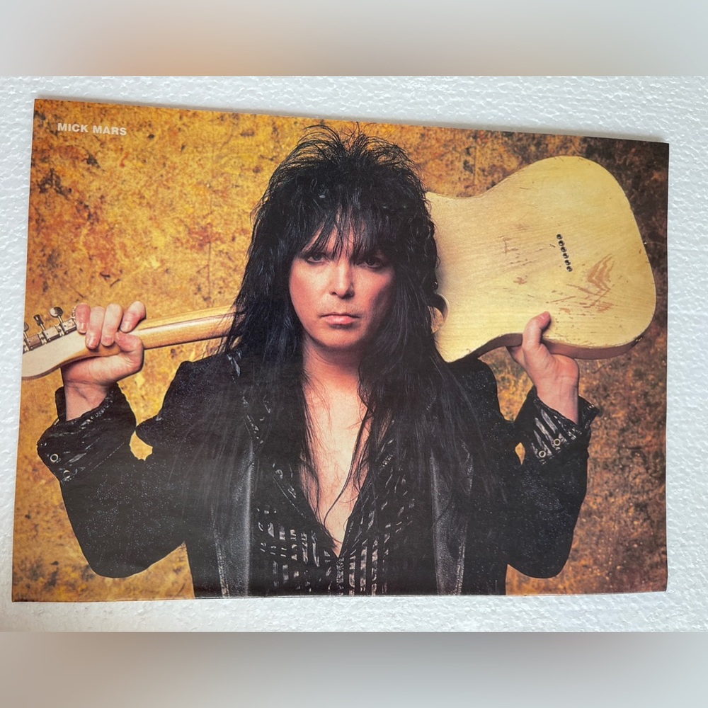 Mick Mars Pinup with Guitar